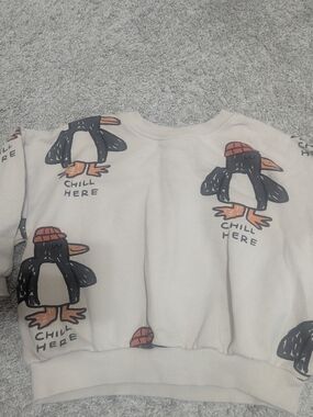 Zara Penguin Tan Kids Sweatshirt